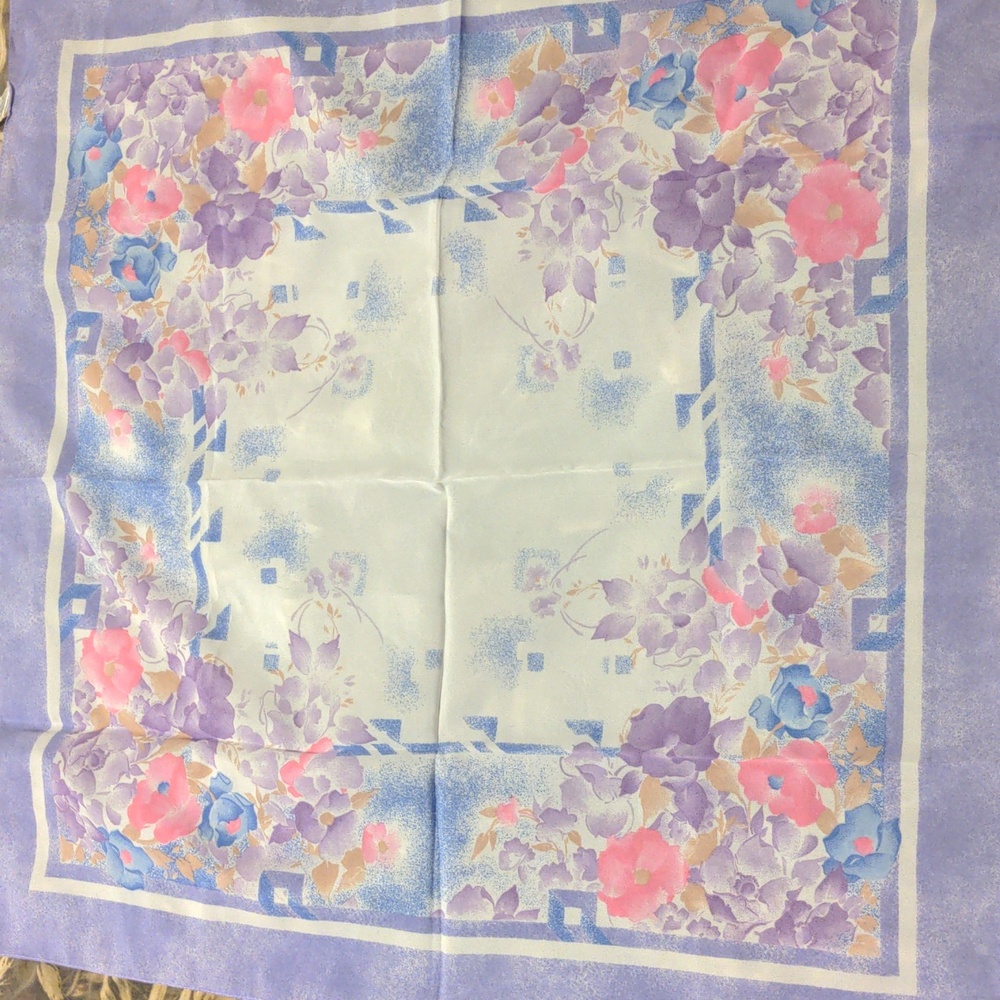Boselli Ctepe Scarf Bandana Womens Floral Vintage Scarf made in Italy